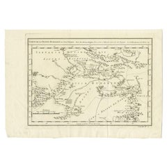 Carte ancienne du Bukhari et de ses contours par Bellin, 1749