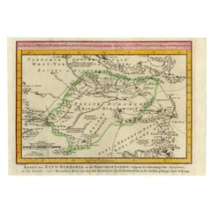 Antique Map of the Bukhari Region by Van Schley, 1758