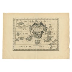 Antique Map of the Canary Islands by Sanson, 'circa 1705'