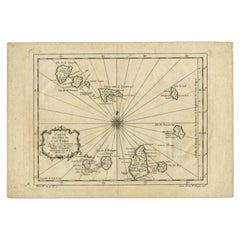 Original Antique Map of the Cape Verde Islands, 1746
