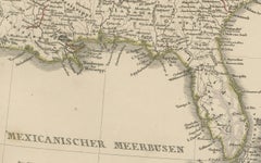 Antique Map of the Caribbean & Central America – West Indies, 1857