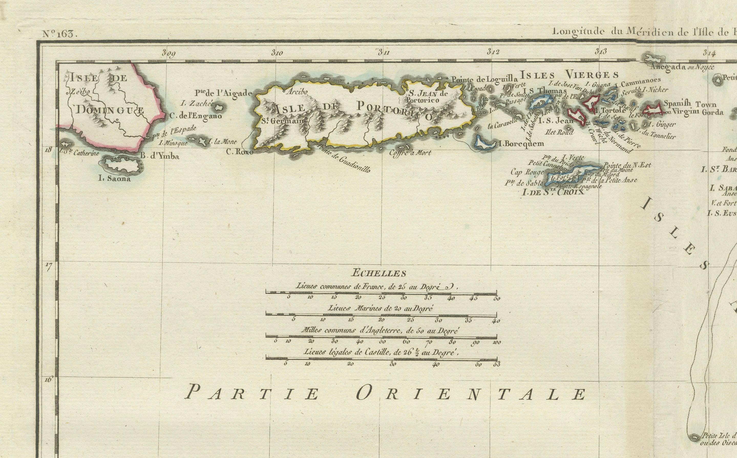Carte ancienne des îles Caraïbes et du golfe du Mexique par Tardieu, 1802 2