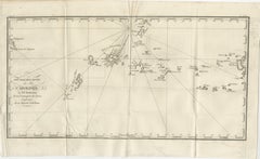 Antique Map of the Caroline Islands – Early Exploration of the Pacific, c.1760