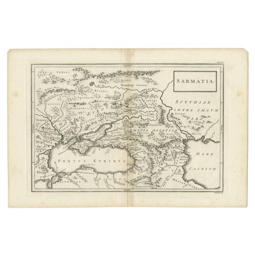 Antique Map of the Caucasus by Seale, 1799 For Sale