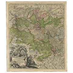 Carta antica del Circolo di Franconia di Homann, 1703 ca.