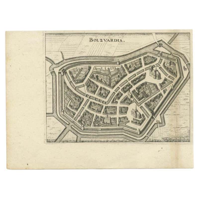 Antike Karte der Stadt Workum von Merian, 1654 im Angebot bei 1stDibs Antike Karte der Stadt Workum von Merian, 1654 im Angebot bei 1stDibs