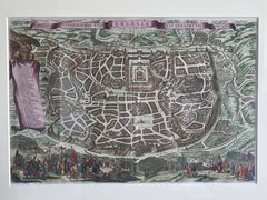 Antique Map of the City of Jerusalem by N. Visscher, 1702