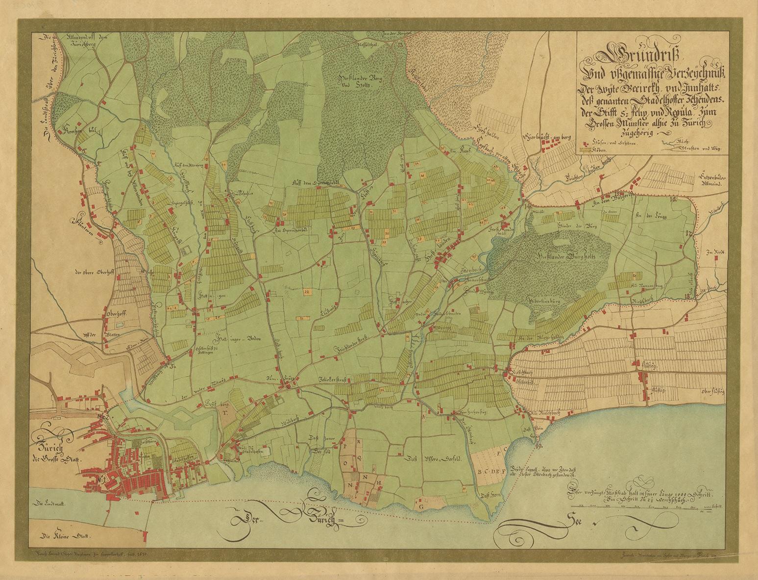 Carta geografica antica intitolata 