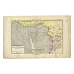Antique Map of the Coast of Guinea, Africa, 1820