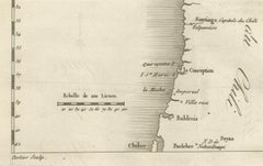 Antique Map of the Coast of Peru and Chile – Detailing Ports & Coastlines, c1760