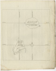Antique Map of the Cocos or Keeling Islands, 1778