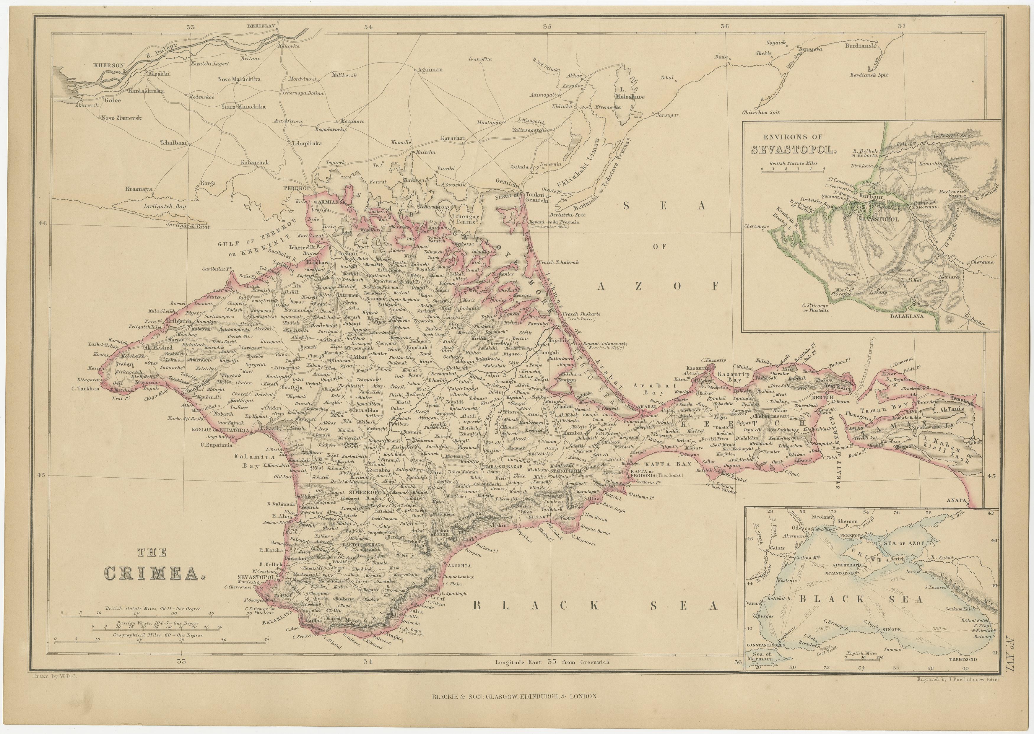 where is crimean peninsula located on a map