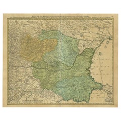 Mappa antica del Danubio di Homann, 1720 ca.