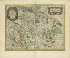 Antique Map of the Duchy of Lüneburg, Lower Saxony, Germany