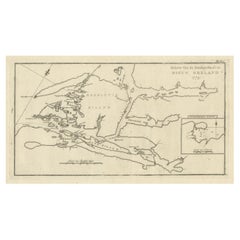 Antique Map of the Dusky Bay or Dusky Sound of New Zealand by Captain Cook, 1803