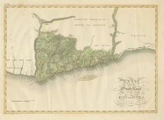 Antique Map of the Dutch Gold Coast in Africa by Van den Bosch '1818'