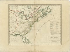 Antique Map of the Early United States by Pierre Antoine Tardieu (1784-1869)