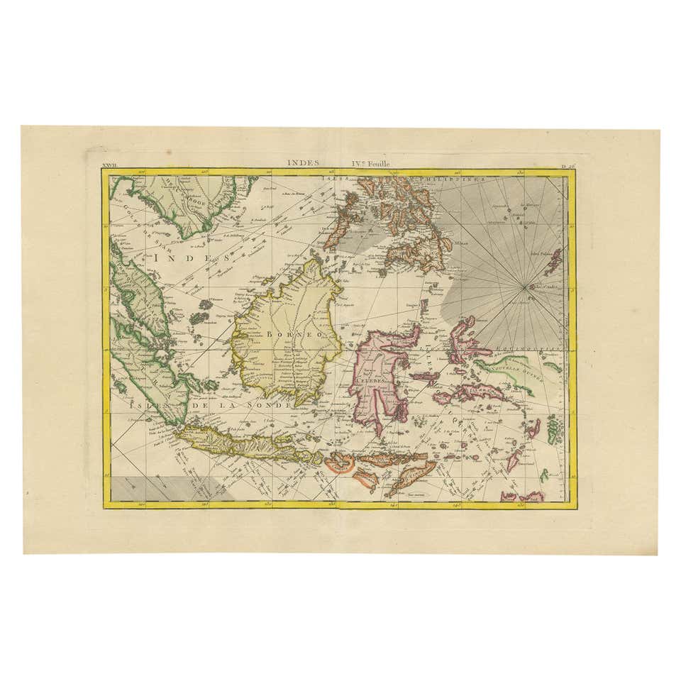 Old Map of North India From Kandahar East to Burma 'Pegu' and South to ...