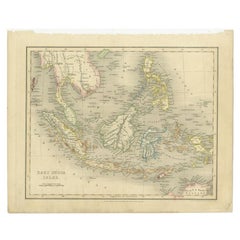 Antique Map of the East Indies by Dower, 1832