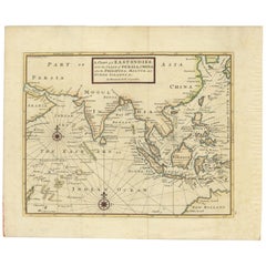 Carte ancienne des Indes orientales de Moll '1745'