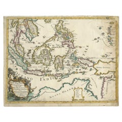 Antike Karte von Ostindischen Inseln von Rossi, 1683