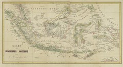 Antique Map of the East Indies by Van der Aa '1849'
