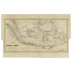 Carte ancienne des Indes orientales par Van der Aa '1849'