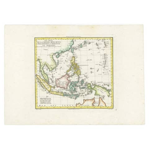 Antique Map of Dutch East Indies (Indonesia) by C.F. Delamarche, Circa 1806