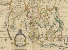 Antique Map of the East Indies by Wells, 1712