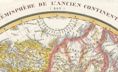 Antique Map of the Eastern Hemisphere by Lapie, France, circa 1830