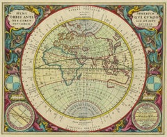 Carta geografica antica dell'emisfero orientale di Valk & Chenk "1708