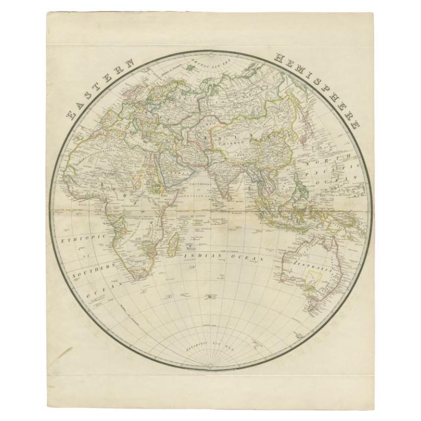 Antike Karte der östlichen Hemisphäre von Wyld, 1842