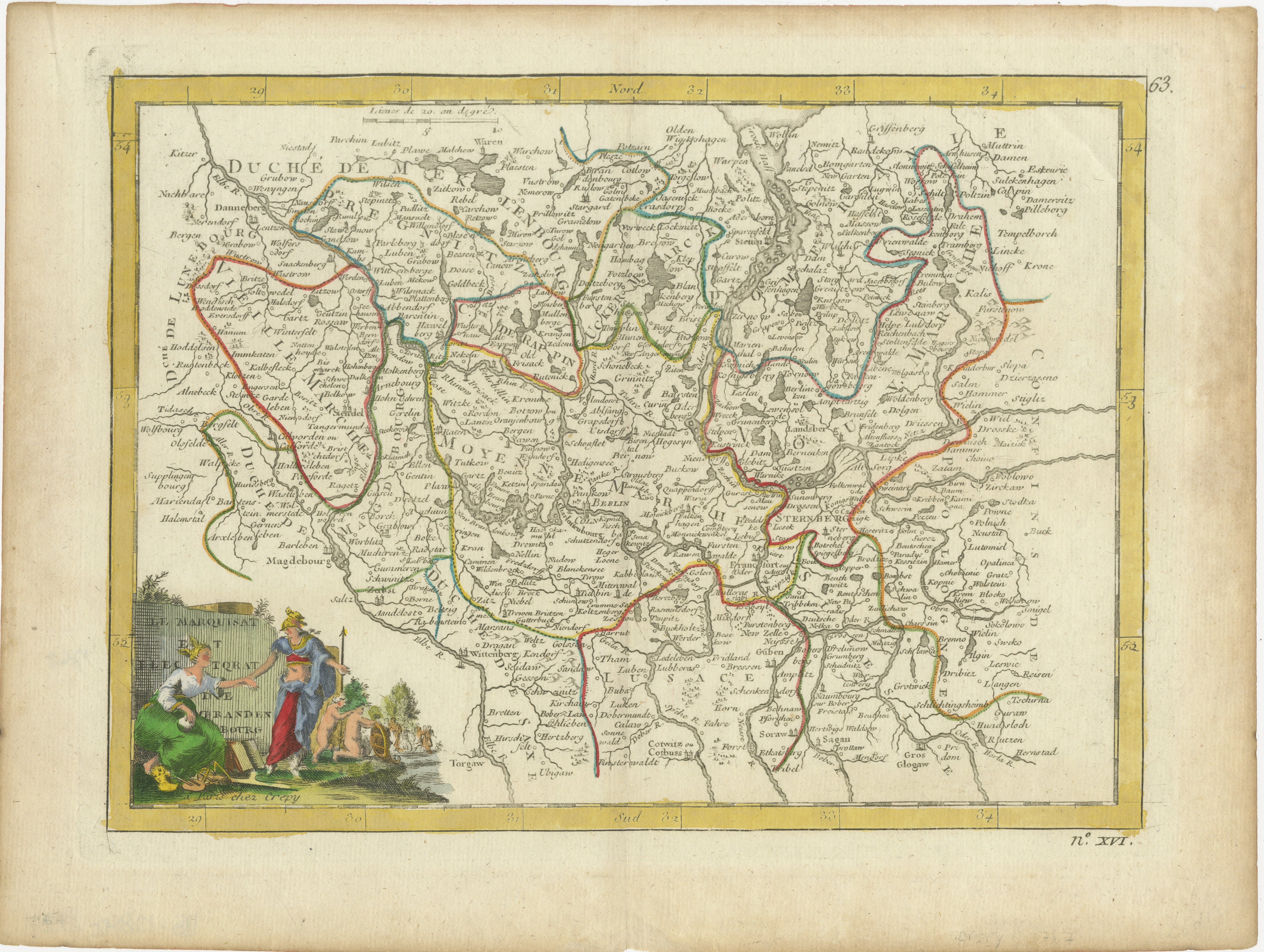Antike Karte des Electorates Brandenburg von Georges-Louis Le Rouge, 1748

Diese Karte von Georges-Louis Le Rouge aus dem Jahr 1748 mit dem Titel 