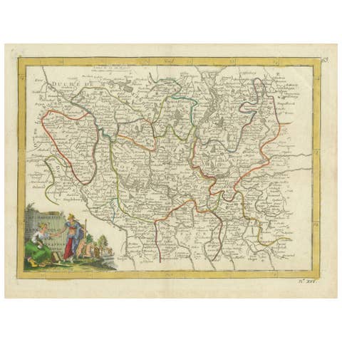 Antique Map of the Electorate of Brandenburg by Georges-Louis Le Rouge, 1768