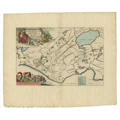 Antique Map of the Gaasterland Township by Behrns, 1861