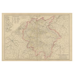 german confederation map Antique Map of the German Confederation by W. G. Blackie, 1859