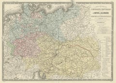 Antique Map of the German Empire by Levasseur, '1875'