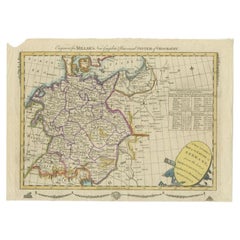 Antique Map of the German Empire by Millar, 1782