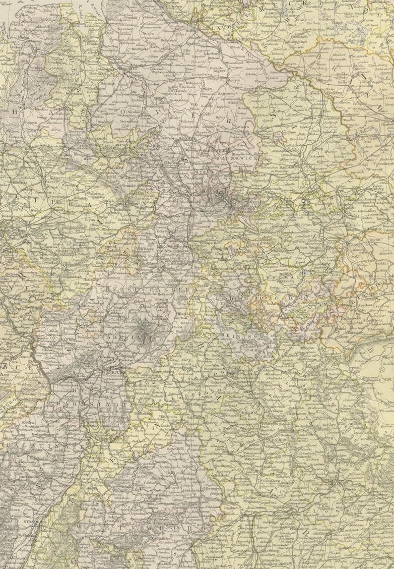 Transportez-vous au cœur de l'histoire avec une carte ancienne originale de l'Empire allemand (feuille ouest) tirée de 