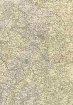 Mapa Antiguo del Imperio Alemán (Hoja Oeste), 1882