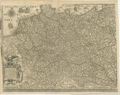 Antique Map of the German Empire with decorative Title Cartouche