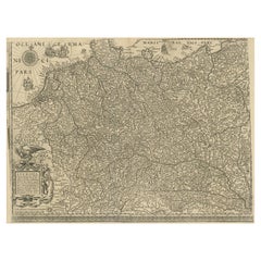 Antique Map of the German Empire with decorative Title Cartouche