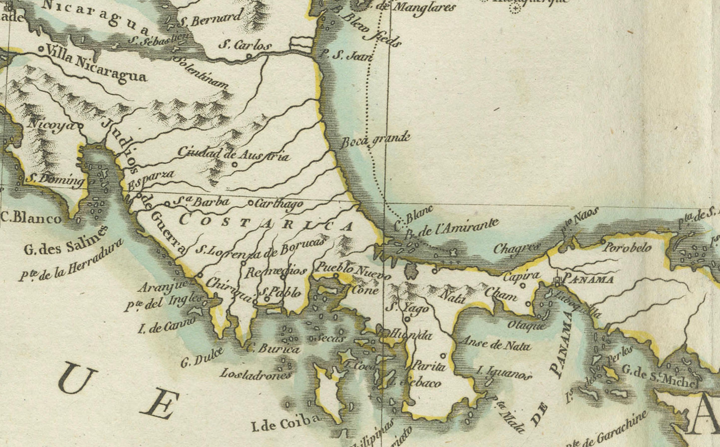 Antike Karte des Golfs von Mexiko und der Karibischen Inseln von Tardieu, 1802 im Zustand „Gut“ im Angebot in Langweer, NL