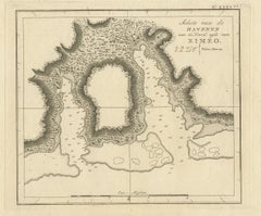 Antique Map of the Harbour of Taloo by J. Cook, 1803