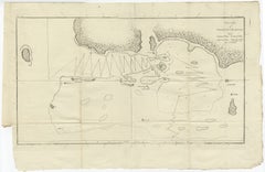 Antique Map of the Harbour of Tongatabu by Cook, C.1783