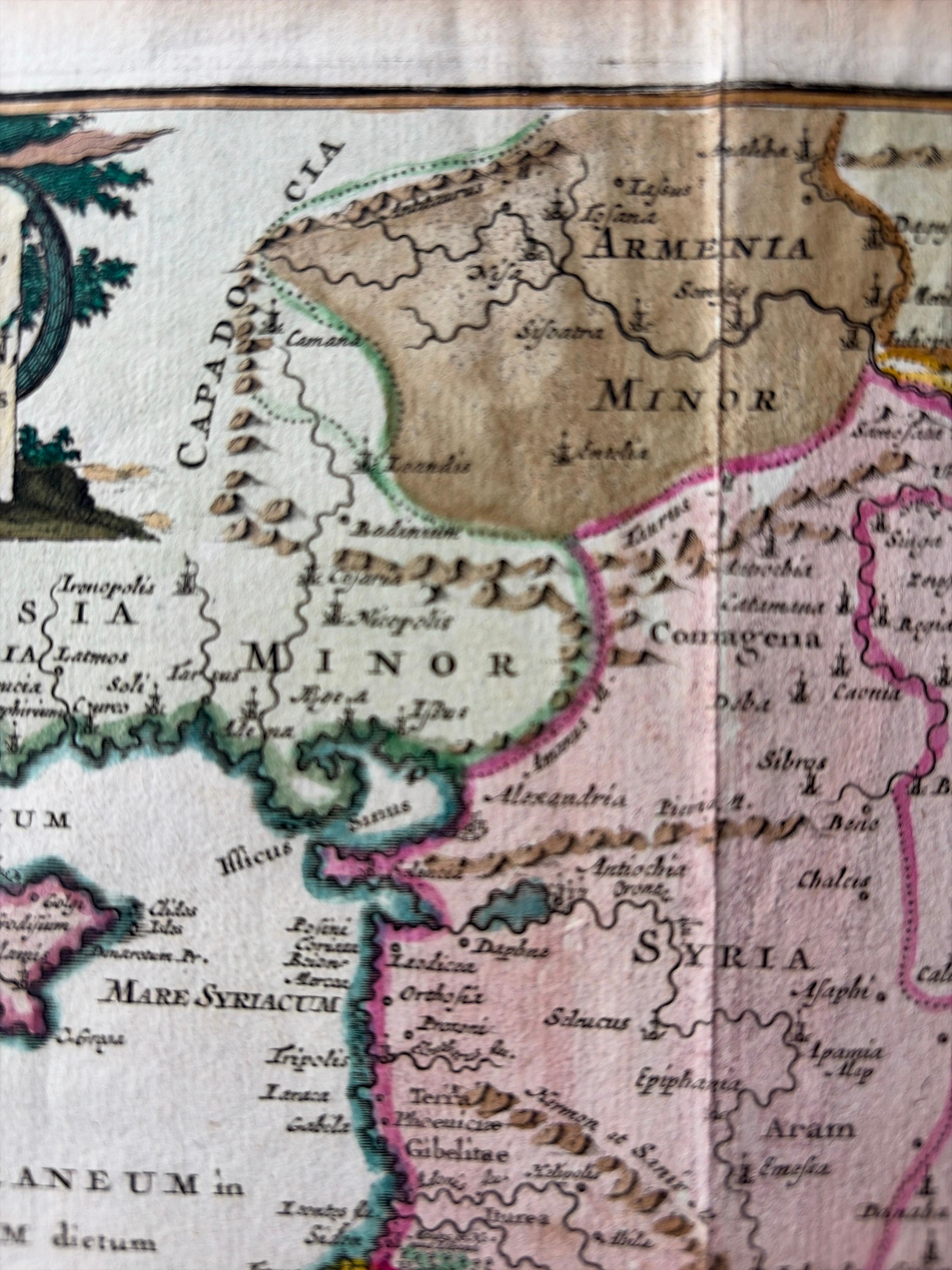 Antique Map of the Holy Land and Paradise – Terrae Canaan Map, c.1720 For Sale 1