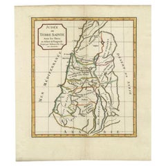 Carta geografica antica della Terra Santa di Delamarche, 1806