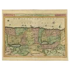 Antique Map of the Holy Land by Schut, 1710