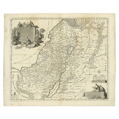 Carte ancienne de la Terre Sainte par Van Luchtenburg, vers 1720