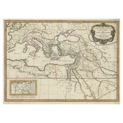 Carte ancienne de la Terre Sainte Décrite dans l'Ancien et le Nouveau Testament, vers 1660